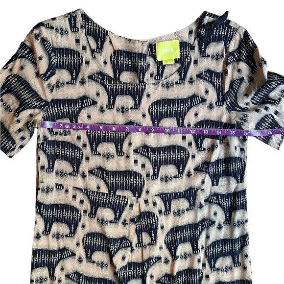 Maeve by Anthropologie Polar Bear Mini Shift Dress with Pockets Size 2 EUC - Picture 9 of 13